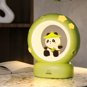 Indoor Bedroom Decoration Cute Panda Night Light Soft Comfortable Stars Moon Lamp for Sleeping
