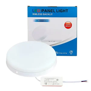 Indoor Ceiling Light 18w 24w 32w 36w 48w Iron Base Surface Wall Mounted Round Led Panel Light