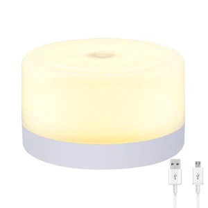 Indoor Dimmable Touch Lamp, USB Rechargeable LED Nursery Night Light