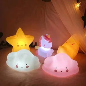 Indoor Festival Children Toys Bedroom Lamp Creative Star Cloud Moon Sun Night Light