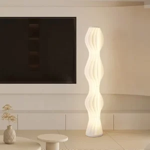 Indoor Floor Task Lamp White Colors Led Home Decoration Cream Wind Modern Floor Lamp