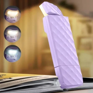 Indoor LED Bookmark Reading Table Lamp Modern Desk Clip on Folding USB Rechargeable Book Night Light