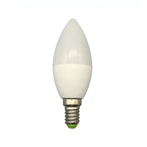 Indoor LED Candle Bulb E14 Base 3W-5W 2700K-6500K Color Temp Plastic AC 85-265V Residential Lighting CRI>80 100lm/W