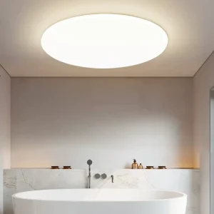 Indoor LED Ceiling Light Surface Mounted Metal Base PC Body AC Powered IP54 2700 Lumens 2700K-6500K