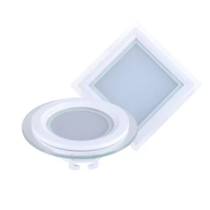 Indoor Lighting Round Square 6w 12w 18w 24w Recessed Mounted Ceiling Led Glass Panel Light