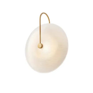 Indoor Luxury Modern Nordic Design Brass Black Glass LED Wall Lamp with 3 Year Warranty for Bedroom Bedside Home Decor