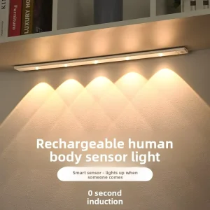 Indoor Magnetic LED Battery USB Motion Sensor Wireless Dimmable Under-Cabinet Light