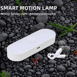 Indoor Magnetic LED Motion Sensor Lamp with Rechargeable Battery, Portable Nightlight