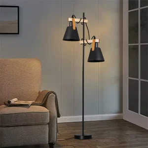 Indoor Modern Nordic Living Room Floor Lamp Standing Leather