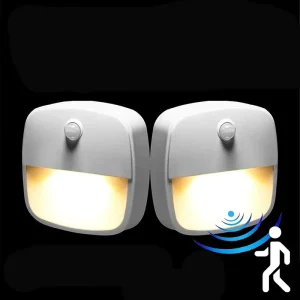 Indoor Motion Sensor LED Night Light Battery Operated for Hallway Stair Bathroom Closet Bedroom