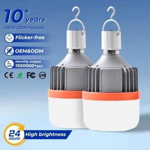 Indoor Office Corridor Stair 9W 15W 25W 30W 40W 50W Rechargeable Flexible LED Emergency Light Bulb
