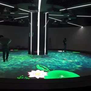 Indoor/Outdoor Full-Color Interactive Standing Ground LED Display High Brightness 3000-5000cd Sunlight Readable 160 Viewing Angle