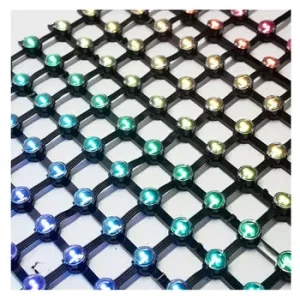 Indoor Outdoor Full Color Transparent LED Mesh Video Wall Display