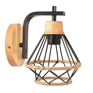 Indoor Retro Wall Lamps Vintage Iron Wall Bracket Light Fixture for Bedside Corridor Stair Decoration Lighting