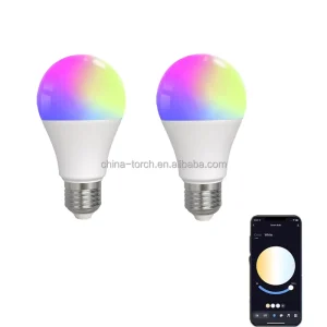 Indoor Smart LED Bulb 9W E27 RGB Dimmable App Controlled Zigbee