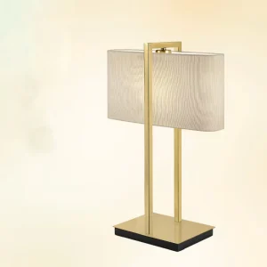 Indoor Table Lighting Modern Desk Lamp Linen Bedroom Bedside Table Light Modern Table Lamp for Hotel