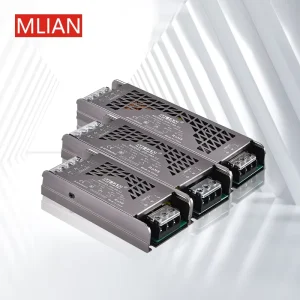 Industrial 12V 24V LED Light Driver 60W-500W SMPS Switching Power Supply Indoor AC DC Ultra-Thin Waterproof 10A 6A 95% Efficiency