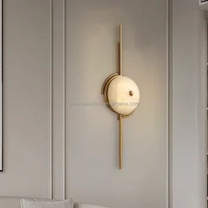 Industrial Marble LED Light Luxury Wall Lamp Indoor Bedroom Bedside Corridor New Living Room Model Designer