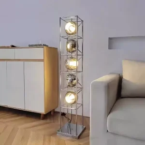 Industrial Style Living Room Bedroom Floor Lamp Wrought Iron Suitable for Homestays Simple and Fashionable