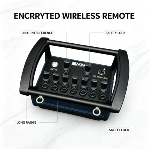 Industrial Wireless Hydraulic Remote Controller with Lock Safety Switch for Tower Crane Hoisting