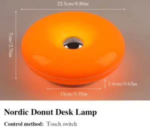Ins Style Donut Bedroom Wall Lamps Modern Minimalist Bedside Lamp Decorative Atmosphere Lamp ABS Plastic RGB Colors