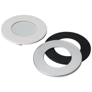 Integrated Ceiling Downlight 750lm 5CCT Switchable 9W Magnetic LED Slim Panel Light White or Black Trim Adjustable