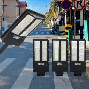 Intelligent LED Street Light IP65 Waterproof ABS All-in-One Solar Street Lamp for Gardens and Garages