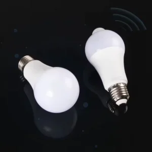 Intelligent Light Sensor Control LED Bulb Microwave Radar Motion Sensor Infrared Temperature Sensor E27 B22 Smart LED Bulb