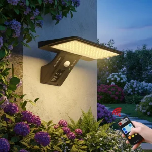 Intelligent Motion Induction LED Solar Wall Lamp IP65 Outdoor Waterproof Garden Lamp Villa Courtyard Zero Electricity Battery