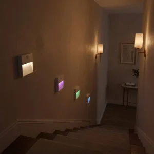Intelligent New Night Light ABS Body Motion Sensor Magnetic Induction Colorful Wall Lamp for Bedroom Soft Light Eye Protection