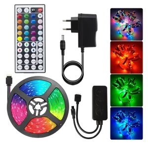 Intelligent RGB LED Light Strip Set High Quality PVC Body with Dimmer Control Flex LED Strips for Landscape Lighting