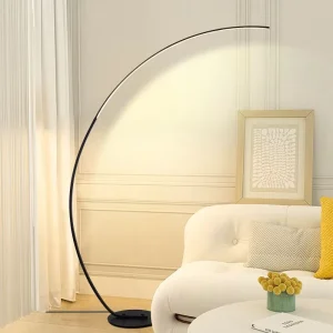 Iron Floor Lamp Nordic Style LED Light Adjustable Height for Living Room Bedroom Sofa Bedside