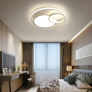 Iron LED Ceiling Light Minimalist Nordic-Style Warm Light Surface Mounted for Living Room