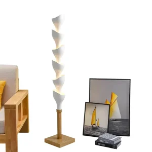 Italian Designers Modern Creative Torch-style Floor Lamp LED Stepless Dimming Three-color Lighting for Living Rooms