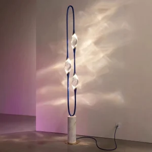 Italian Light Luxury Minimalist Crystal Floor Lamps for Living Rooms Bedrooms Hotels and Villas