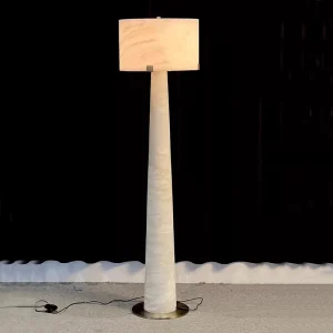 Italian style Light Luxury Alabaster Floor Lamp High end Standing Lamp for Duplex Hall Living Room and Bedroom Home Decoration