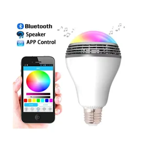 JK102 New Wireless Bluetooth Music Smart Bulb Lamp RGB LED Speaker Light Lamp Smart Bulb
