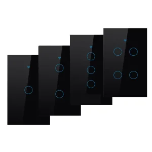 JRUMP Zigbee 120 US ST 1234Gang 2Way Smart Wifi Touch Light Switch Smart Tuya Wifi Switches Work Alexa Google Home Wall Switch