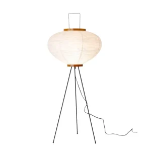 Japanese Creative Tripod Floor Lamp Rice Paper Standing Light with LED Light Source