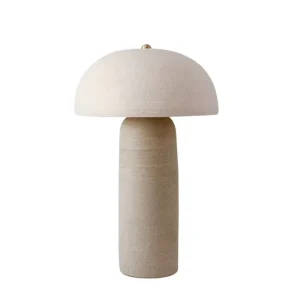 Japanese Handmade Mushroom Decorative Ceramic LED Table Lamp Touch Control Warm White Light Modern Design for Home Decoration