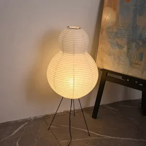 Japanese Rice Paper Table Lamp Shades White Indoor Modern Bedside Crystal Table Lamp