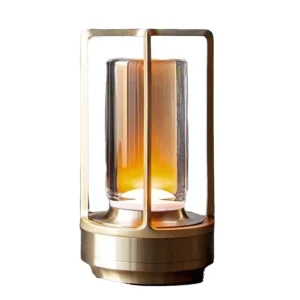 Japanese Style ABS Acrylic LED Desk Lamp Touch Control Dimmable Battery or DC Powered