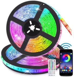 Joystar Energy Saving 5V RGB LED Strip Light Kits APP and Remote Control 1M 2M 3M 4M 5M Smart Strip Light for TV Backlight