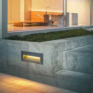 Jpungsun 6W LED Wall Lamp Modern Simple Embedded Wall Mounted Step Light Stair Lamp for Corridor Staircase