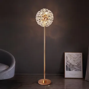K9 Crystal Modern Round Floor Lamp LED Decorative Lighting Fixture for Living Room Bedroom Nordic Study for Hotel Floor Lamp