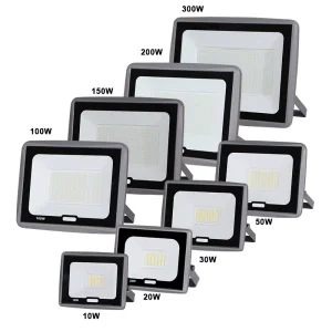 KCD Outdoor IP66 Cold White 50w 100w 200w 300w High Power Smart Garden 12v 24v Aluminum Housing LED RGB Flood Light