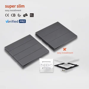 KLASS Easy Installment UK Electrical Switches and Socket with 86 Type Super Slim Switch Panel for Home Wall Light Switch Socket