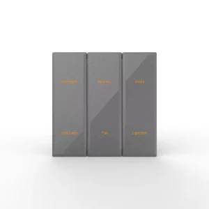 KNX 1 2 3 Gang Wall Light Glass Smart Switches Silver Black