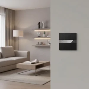 KNX 3 Gang Push Button Power Light Panel Wall Switch Room Control Unit
