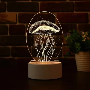 Kids Gaming Room Creative Usb Custom Pattern Illusion Cartoon Sleep Night Light Anime 3d Acrylic Night Light